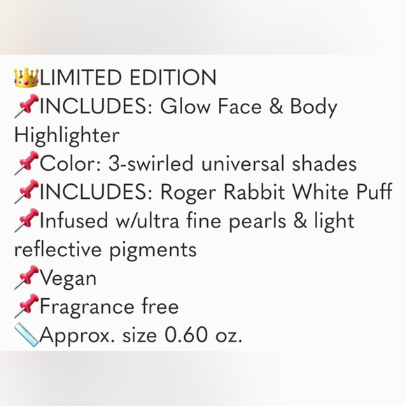 CIATE  London Roger Rabbit limited highlighter pink compact with puff. - Picture 6 of 12